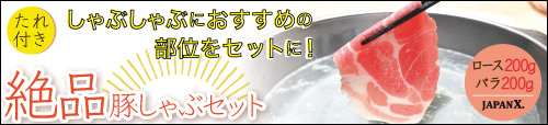 JAPAN X,ジャパンエックス,タレつき絶品豚しゃぶセットはこちら